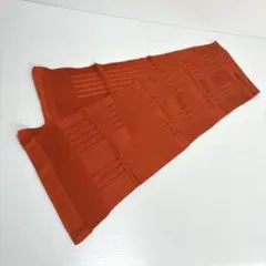 《超美品帯揚げ》オレンジ色帯揚げ　着物　和装　和服