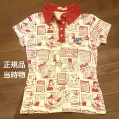 Y2K 当時物レア　ANGELBLUE アメコミ襟付きTシャツ Mのサムネイル