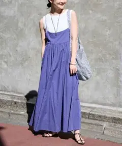 Tシャツワンピセット/エアリーギャザーキャミワンピースセット