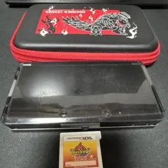 任天堂3DS 黒　ジャンク品　妖怪ウォッチバスターズ赤猫団　3DSケース