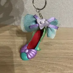 アリエル　リトルマーメイド　プリンセス　キーホルダー リボン付き　ディズニー