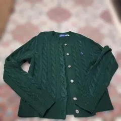 Polo Ralph Lauren ダークグリーン カーディガン XL