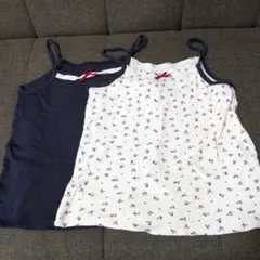 キッズ ノースリーブ タンクトップ 110cm 2枚セット