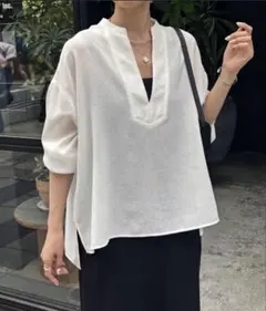 argue【24SS美品】LINEN VOILE GAUZE PULLOVER argue【24SS美品】LINEN VOILE GAUZE PULLOVER - メルカリ