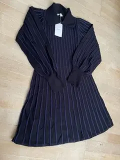 MURUA 襟付きニットワンピ　ストラップ