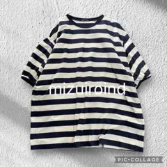 mizuiroind ミズイロインド　パブスリーブボーダービッグTシャツ 大きいのサムネイル