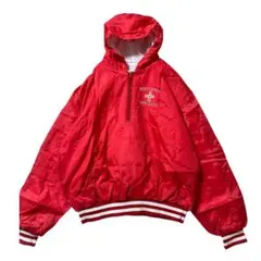 BRETON BAY LIFEGUARDの刺繍ヴィンテージ風ハーフジップナイロン