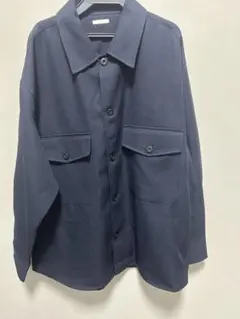 ネイビー XL ボタンアップシャツ