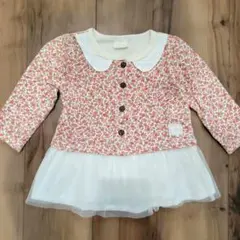 nicorito　ニコリト　女の子　花柄　チュール　トップス　長袖