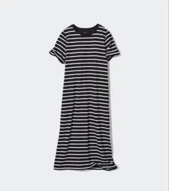 3XL　エアリズムコットンブラワンピース　丈短め