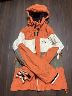 SECTION オレンジ スキーウェア Mサイズ