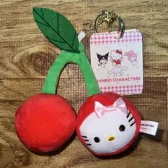 山形限定　さくらんぼ　ハローキティぬいぐるみキーホルダー 山形限定 ハローキティ さくらんぼ ぬいぐるみキーホルダー 【公式通販】