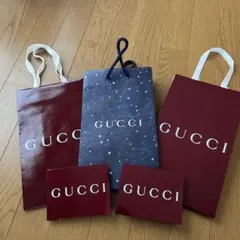 GUCCI 紙袋2枚・グリーティングカード2枚セット