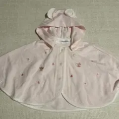 familiar ベビーポンチョ ピンク 60-90cm