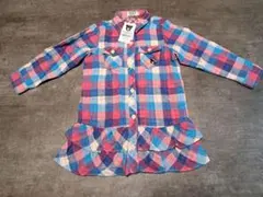 DOUBLE-B ミキハウス　シャツワンピース　100センチ