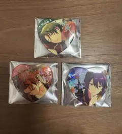 あんスタ　宝石心晴缶バッジ　紅月 3個セット