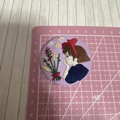 スタジオジブリ 刺繍缶バッジ 魔女の宅急便