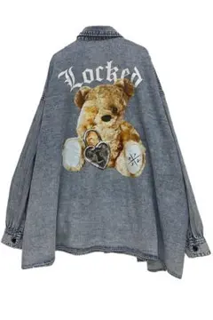 TRAVAS TOKYO トラバストーキョー Lockedbear デニムシャツ