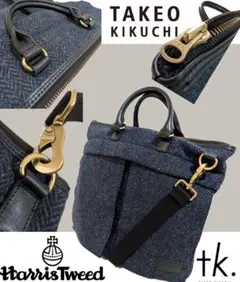 TAKEO KIKUCHI Harris Tweed ショルダーバッグのサムネイル