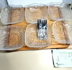 処分特価⭐曽我ガラス　コースター　小皿　昭和レトロ　未使用