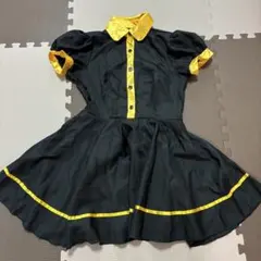 ②ハロウィン メイド服　魔女　ライブ衣装　黒　イエロー