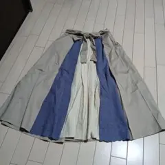 axes フレアスカート M ベージュ リボン付きのサムネイル