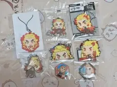 鬼滅の刃 ラバーキーホルダー バッジ 煉獄杏寿郎 まとめ売り