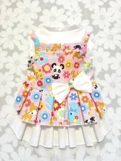 犬服ハンドメイド品 カラフルドレス