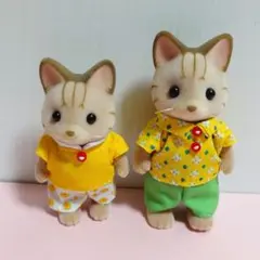 シマネコ　お父さんと男の子　2体セット　シルバニアファミリー