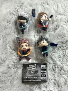 呪術廻戦　こんにち輪　フィギュアマスコット　全4種　コンプリート