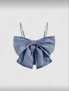 デニムリボンビスチェ