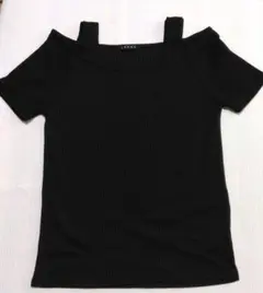 INGNI ブラック 半袖オフショルトップス　M
