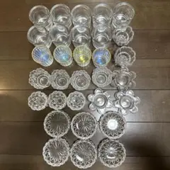 ガラス製キャンドルホルダーセット