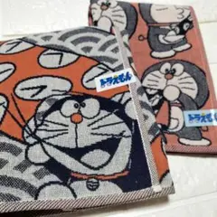 新品２枚ガーゼハンカチ ドラえもん タイム風呂 DORAEMON 藤子不二雄先生