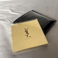 【新品未使用】イヴサンローラン ノベルティ ミラー ケース付 ゴールド 鏡