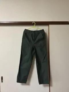 GU カジュアルパンツ Sサイズ ダークグリーン 綿100