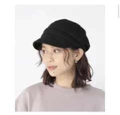 studio CLIP キャスケット　帽子　ハンチング　黒