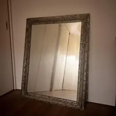 ウォールミラー　ヴィンテージ　インダストリアル