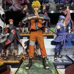 NARUTO ナルト＆サスケ 38cm 超大型ジオラマフィギュア岩石台座 特效付