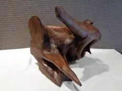 木のオブジェ　焼杉　美術品　アート　天然木