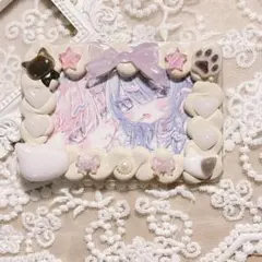 【66】ホイップデコ　トレカデコ　アイボリー　紫　ピンク