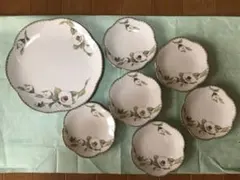 お皿セット　ケーキ、果物　取皿　大1枚＋小6枚　未使用