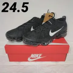 24.5 ナイキ NIKE エア ヴェイパーマックス ブラック 超軽量！空気感！