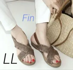 ｆｉｎストローフリンジバックベルトサンダルのサムネイル