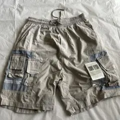 ベージュ ハーフパンツ複数ポケット