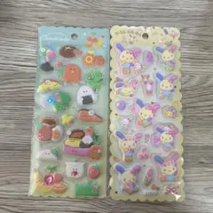 つぶらな瞳のぷくぷくシール お弁当箱 サンリオ うさはな シール【正規品】