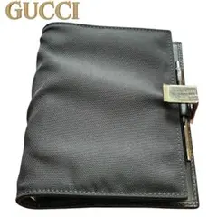 GUCCI ブラックナイロン システム手帳