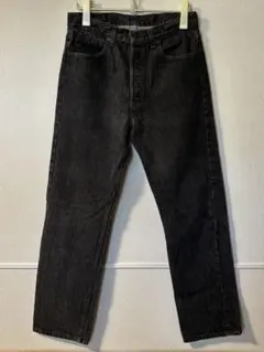 Levi's 501 ブラックデニム W33 L30 先染め　653