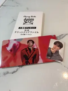 Stray Kids 映画チケットクリアファイル＆ オンラインくじフォトカードBのサムネイル