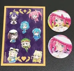 魔法少女にあこがれて 購入特典　ポストカード　缶バッジ　2個　マジアマゼンタ